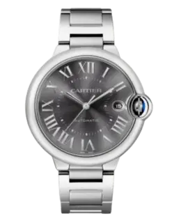 Cartier Ballon Bleu 40mm Grey Dial Steel Men's Watch wsbb0060