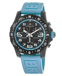 Breitling Professional Endurance Pro Black Dial Blue Rubber Strap Men's Watch x82310281b1s1