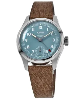 Oris Big Crown Calibre 473 Blue Dial Leather Strap Men's Watch, Ref. 01 473 7786