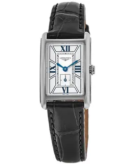 Longines DolceVita White Dial Leather Strap Women's Watch l5.255.4.75.2
