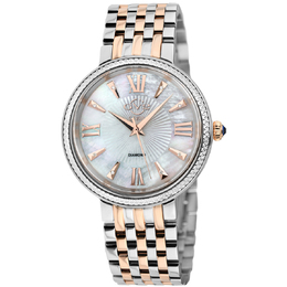 Gevril Genoa Diamond Mother of Pearl Dial Ladies Watch 12535