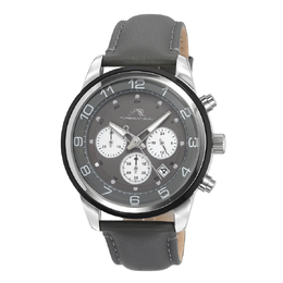 Porsamo Bleu Arthur Chronograph Quartz Grey Dial Mens Watch 1091EARL