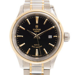 Tudor Style Automatic Black Dial Ladies Watch, Ref. 12103-0003