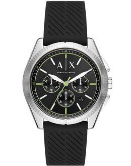 Armani Exchange Wrist Watch 58054771nm, Stainless Steel Case with Silicone Strap
