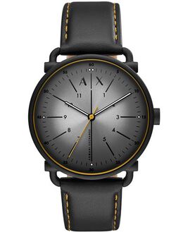 Armani Exchange Wrist Watch Model 58054503ws - Adjustable Buckle, Leather Strap