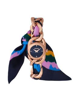 Missoni Wrist Watch Model 50295032oh, Plated Finish, Stainless Steel Case and Chain