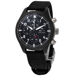 IWC Pilot Top Gun Chronograph Automatic Black Dial Mens Watch IW389101