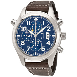 Pre-owned IWC Pilot Double Chronograph Mens Watch IW371807