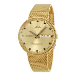 Mido Commander Automatic M842932213 Yellow Gold Plated Unisex Watch