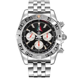 Breitling Chronomat 44 Chronograph Automatic Chronometer Black Dial Mens Watch ab01104d/bc62-375a