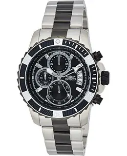 Brand New Invicta Pro Diver Chronograph 22416 Men's Steel Watch with Black Dial