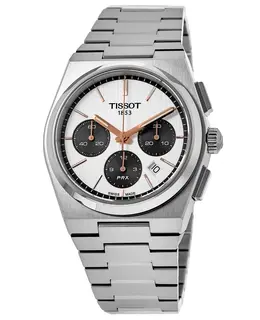 Tissot PRX Automatic Chronograph White Dial Steel Men's Watch t137.427.11.011.00