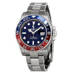 Pre-owned Rolex GMT-Master II (116719BLSO) Blue Dial Mens Watch