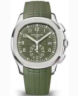 Patek Philippe Aquanaut Model 5968G-010 Green Dial Composite Strap Men's Watch