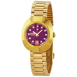Rado The Original Automatic Diamond Purple Dial Ladies Watch R12416573