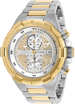 28120 Invicta Aviator Chronograph Silver Dial Men's Watch