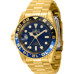 Invicta Pro Diver Quartz Blue Dial Batman Bezel Mens Lefty Watch 43964