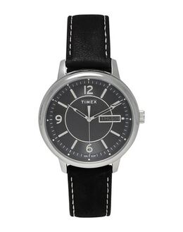 Timex Wrist Watch 50300357vi, Classic Timepiece with Leather Strap and Stainless Steel Case