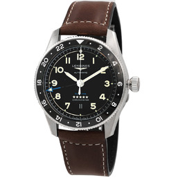 Longines Spirit Zulu Time Automatic Black Dial Mens Watch L3.812453