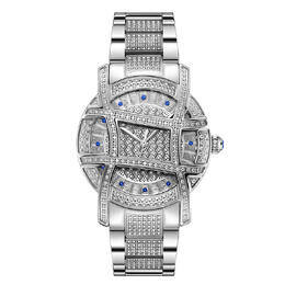 JBW Platinum Series Diamond Silver-tone Dial Ladies Watch ps510b