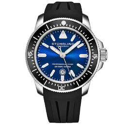 Stuhrling Aquadiver Quartz Blue Dial Mens Watch m13623