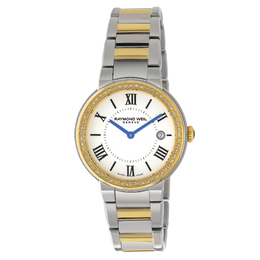 Raymond Weil Jasmine Diamond Round 35mm Women's Stainless Steel Date Quartz Watch