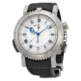 Pre-owned Breguet Marine Silver Dial Mens Watch 5847bb/12/5zv