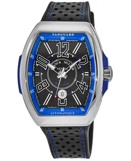 Franck Muller Vanguard Racing Automatic V45SCRCGBLACB Black Blue Dial Men's Watch
