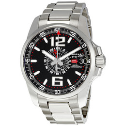 Pre-owned Chopard Mille Miglia GT XL GMT GMT Black Dial Mens Watch 15-8514-3001