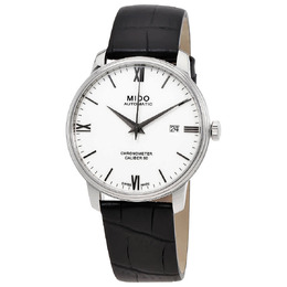 M0274081601800 Mido Baroncelli SI Automatic White Dial Mens Watch