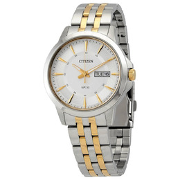 Citizen Quartz Silver Dial Two-tone Mens Watch bf2018-52a