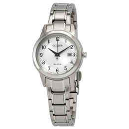 Citizen Eco-Drive White Dial Ladies Watch fe1081-59b