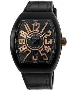 Franck Muller Vanguard Classical Black Titanium & Rose Gold Men's Watch Model V 45 SC DT TT NR