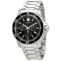 Men's Movado Series 800 Chronograph Black Dial Watch, Model: 2600142