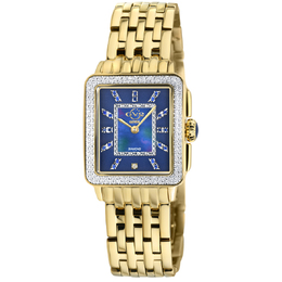 Gevril Padova Gemstone Diamond Mother of Pearl Dial Ladies Watch 12333B