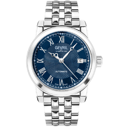 Gevril Madison Automatic Blue Dial Mens Watch - Model: 2578