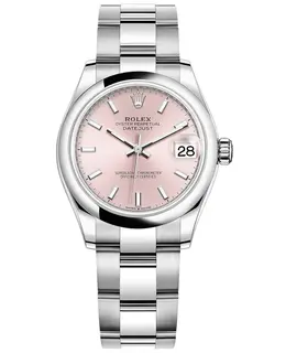 Rolex Datejust 31 - Authentic Stainless Steel Pink Dial Women's Watch Model M278240-0007