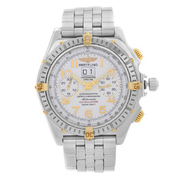 Pre-owned Breitling Crosswind Chronograph Automatic White Dial Mens Watch b44356