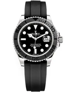 Rolex Yacht-Master 42 Men's Watch Model M226659-0002 with Black Dial and Oysterflex Bracelet