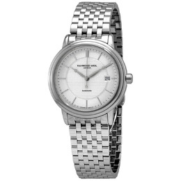 Raymond Weil Maestro Automatic Silver Dial Watch 2837-ST-65001 Men's Silver-tone Analog Watch with Date