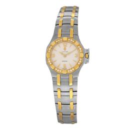 Pre-owned Concord Saratoga White Dial Diamond Watch 16.25.1833S
