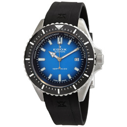 Edox SkyDiver Automatic Blue Dial Mens Watch 80120 3nca buidn