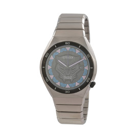 Citizen Black Panther Eco-Drive AW1668-50W Mens Watch - 41mm Titanium Case, Black Dial