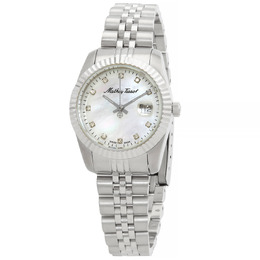 Mathey-Tissot Mathy III MOP Quartz White Dial Ladies Watch d910ai