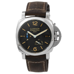 Pre-owned Panerai Luminor 1950 Automatic Black Dial Mens Watch pam01537