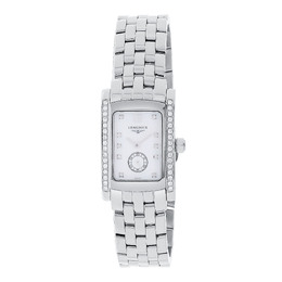Longines Dolce Vita Diamond Mother of Pearl Stainless Steel Quartz Women's Watch yes