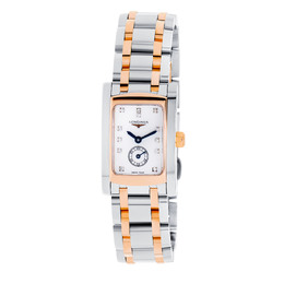 Longines Dolce Vita Diamond Stainless Steel And 18K Rose Gold Quartz Women's Watch yes