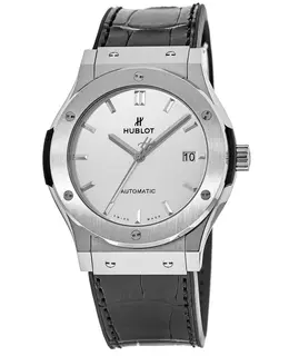 Hublot Classic Fusion Automatic Titanium Silver Dial 42mm Men's Watch 542.nx.2611.lr
