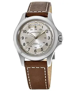 Hamilton H64455523 Khaki Field King Auto Day-Date Silver Dial Men's Watch