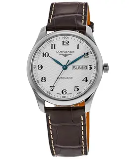 Longines Master Collection Silver Dial Leather Strap Men's Watch l2.755.4.78.3